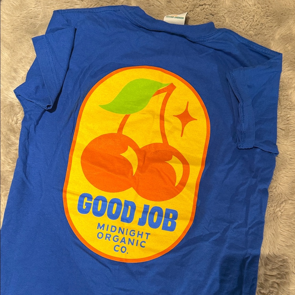 Midnight Organic Blue Graphic Tee
